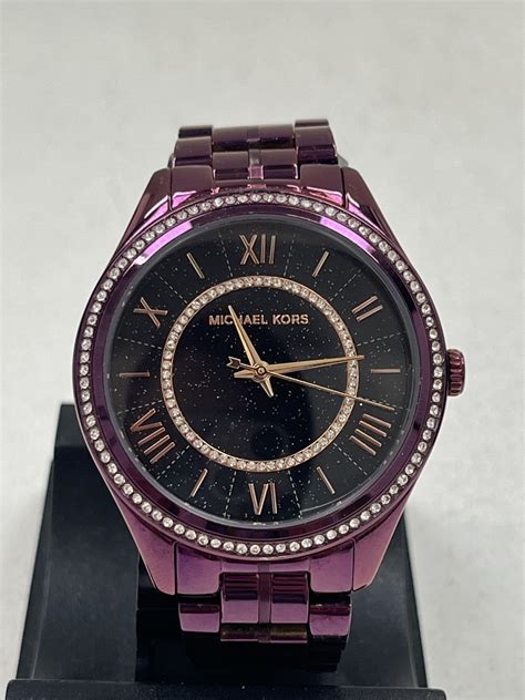 michael kors purple watches acrylic|mk3724.